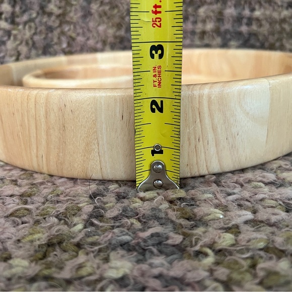 12” Chip And Dip wooden serving tray - Picture 8 of 8